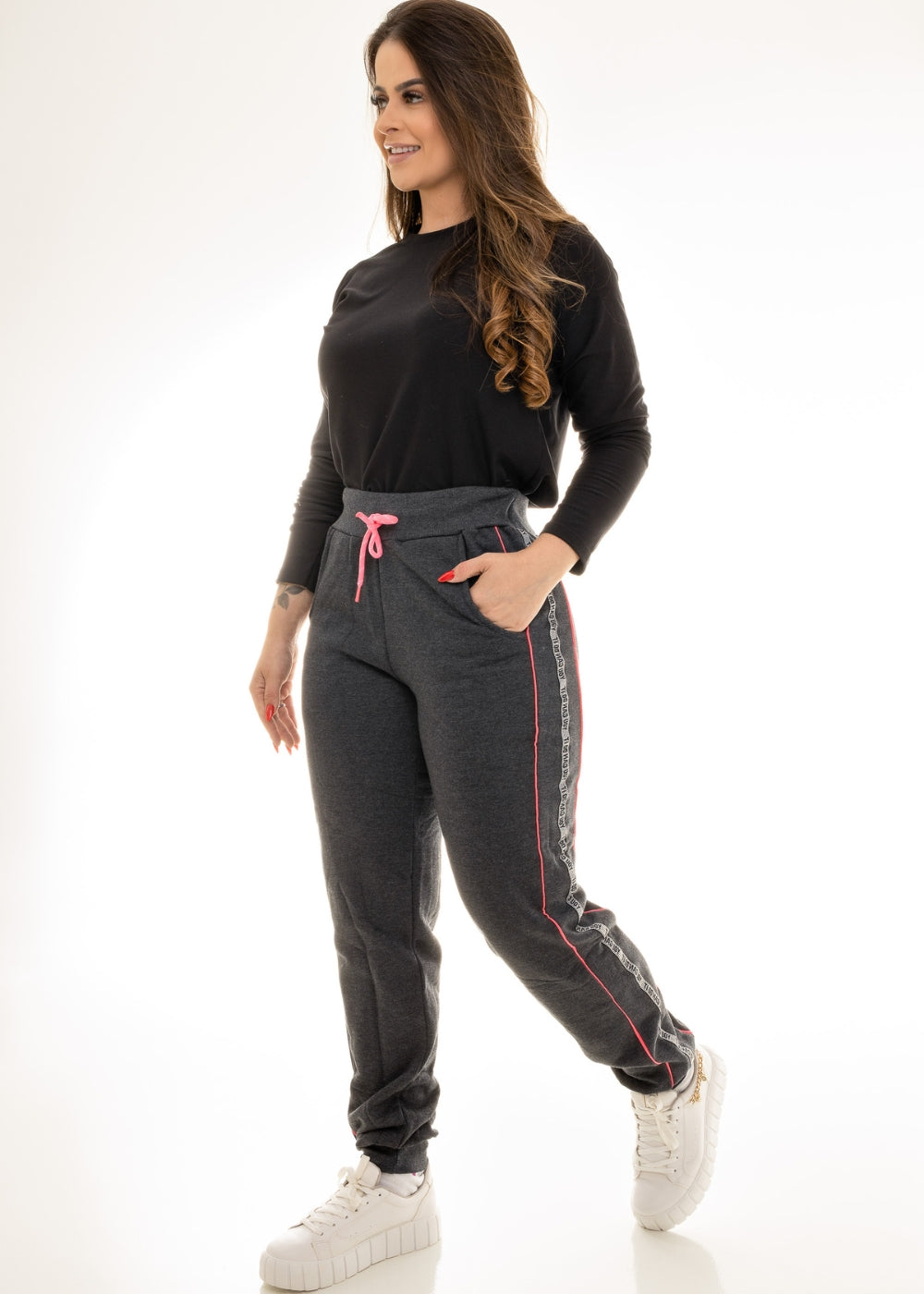 CALÇA FEMININO ADULTO MOLETOM