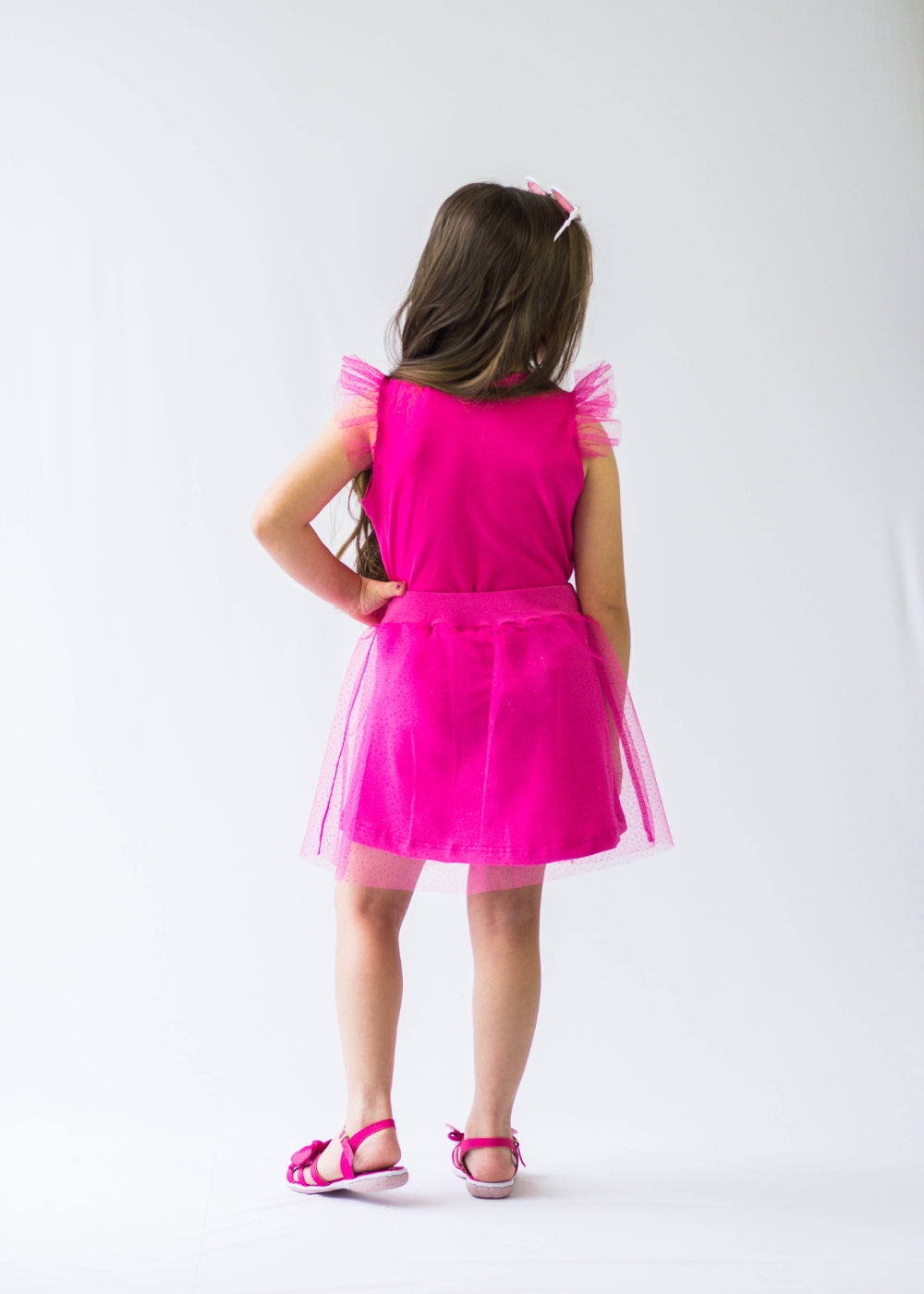 CONJUNTO INFANTIL MENINA SHORT SAIA MENINAS FEMININO ALGODÃO