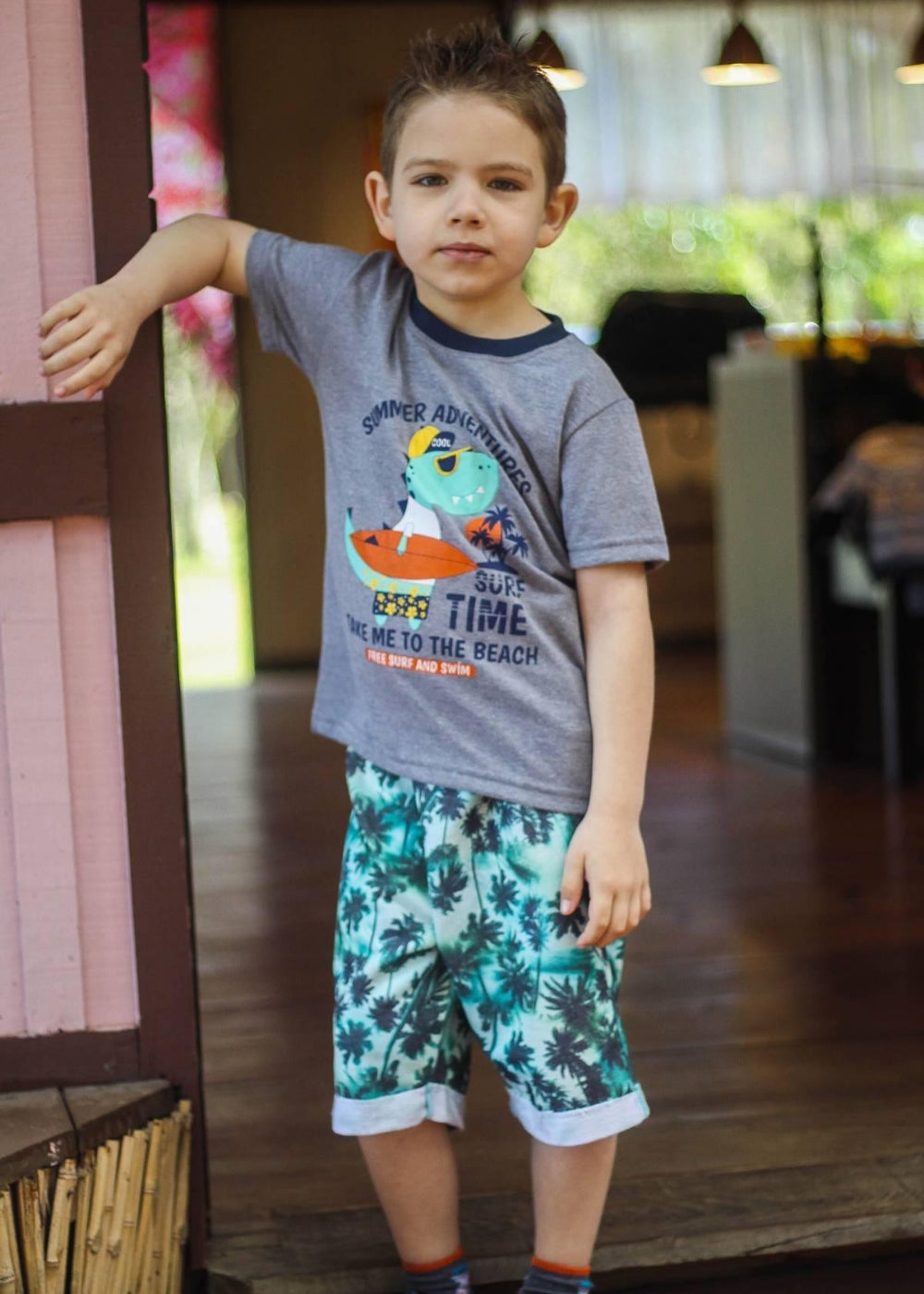 Conjunto Infantil Masculino Menino Juvenil Algodão RN A 16 Anos