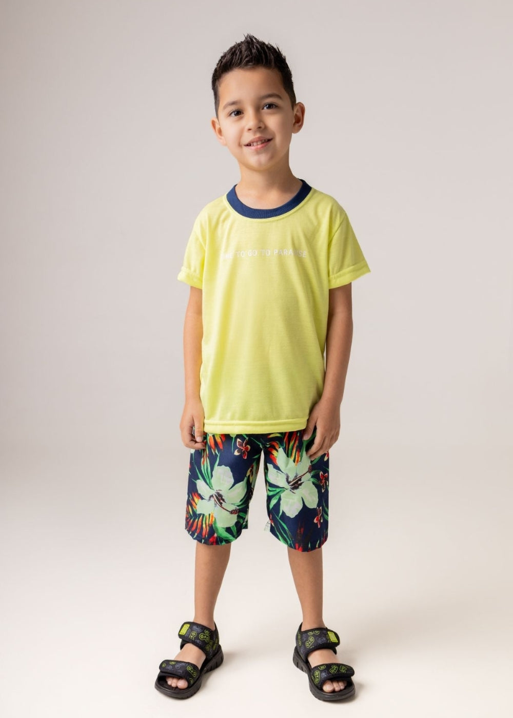 Conjunto Infantil Masculino Meninos Juvenil Camiseta 100% Algodão