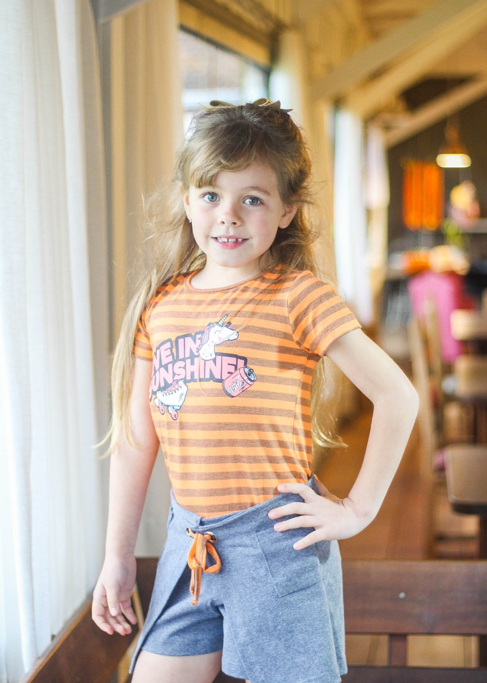 CONJUNTO INFANTIL MENINA SHORT SAIA MENINAS FEMININO ALGODÃO