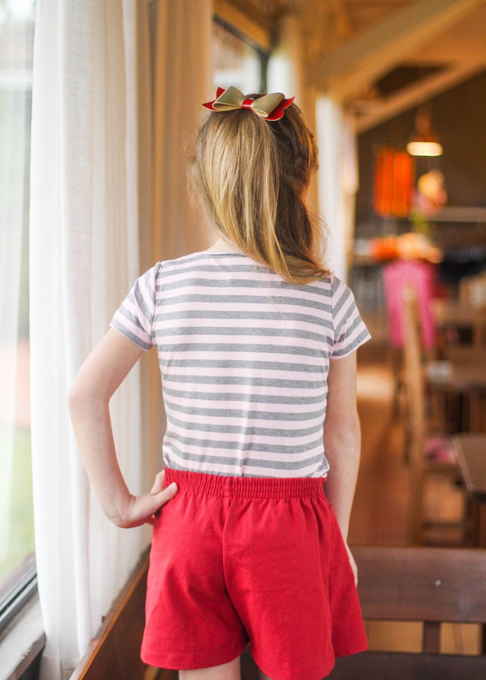 CONJUNTO INFANTIL MENINA SHORT SAIA MENINAS FEMININO ALGODÃO