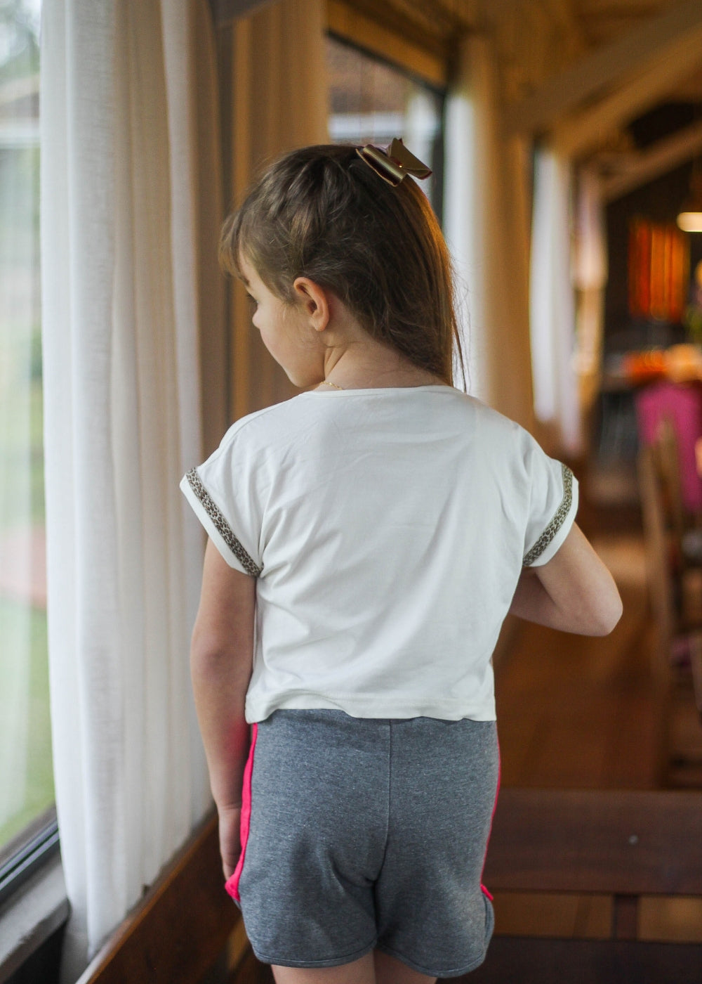 CONJUNTO INFANTIL MENINA SHORT SAIA MENINAS FEMININO ALGODÃO