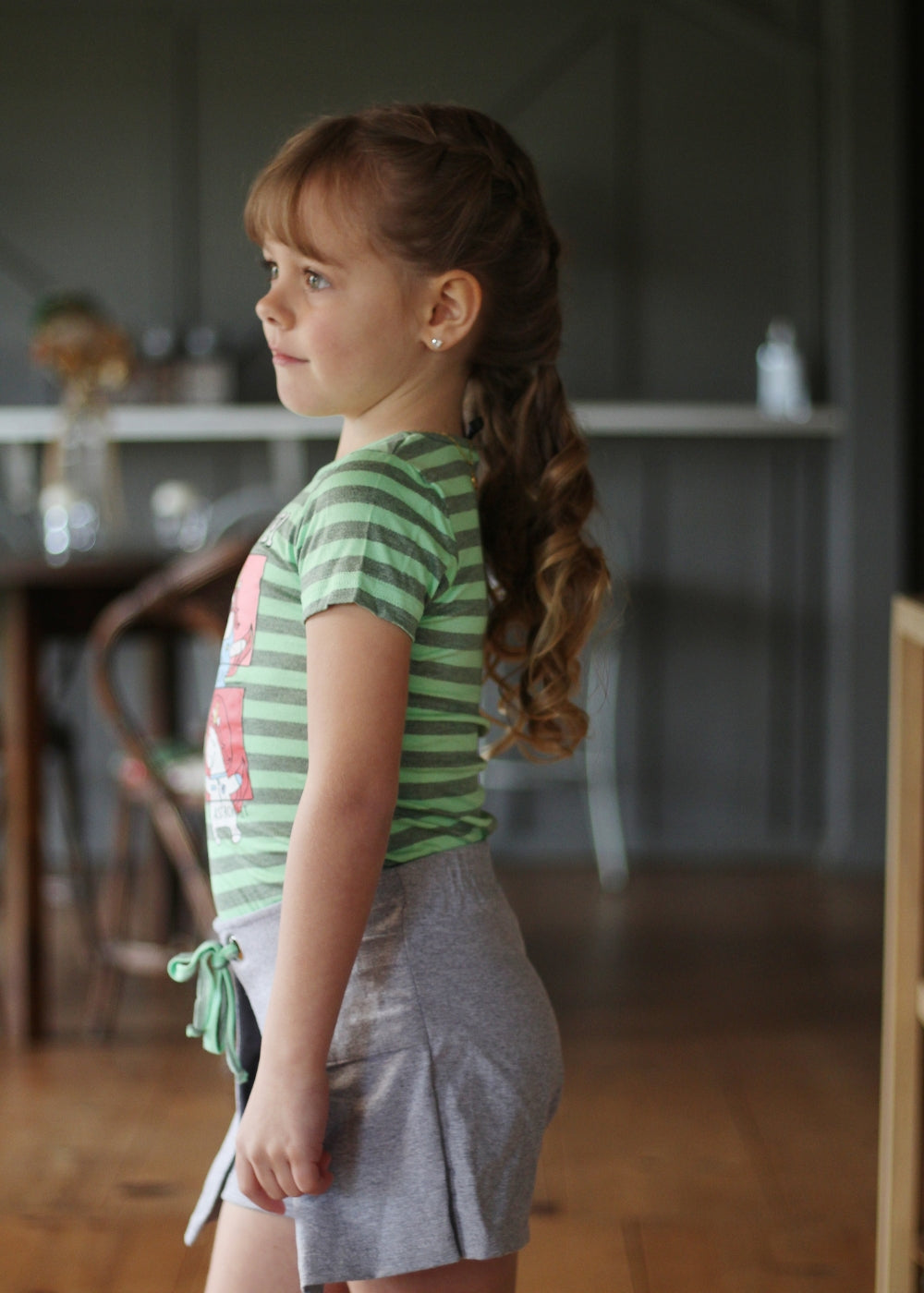 CONJUNTO INFANTIL MENINA SHORT SAIA MENINAS FEMININO ALGODÃO