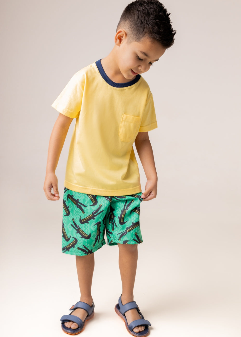 Conjunto Infantil Masculino Meninos Juvenil Camiseta 100% Algodão