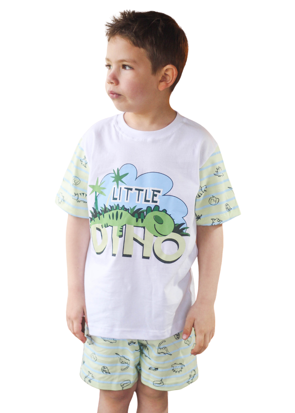 Pijama Infantil Masculino Meninos Juvenil Algodão Verao