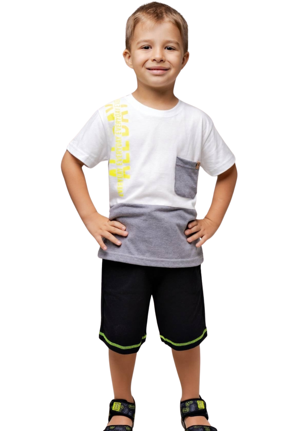 Conjunto Infantil Masculino Menino Juvenil Algodão RN A 16 Anos