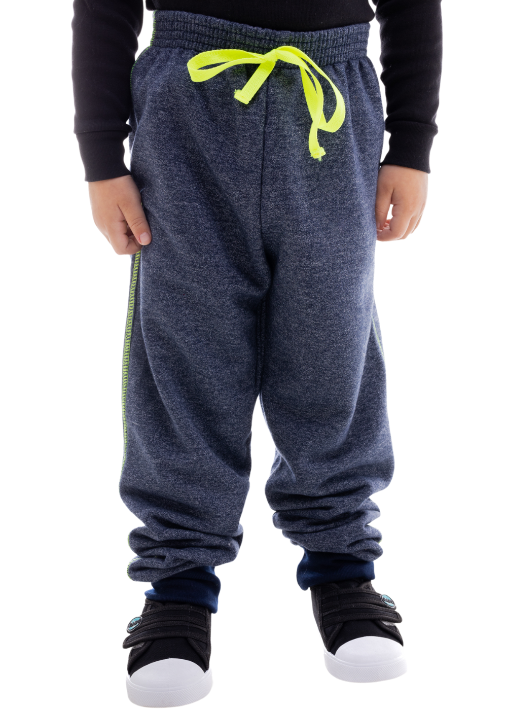 Calça Moletom Infantil Masculina Meninos Juvenil De Frio Inverno