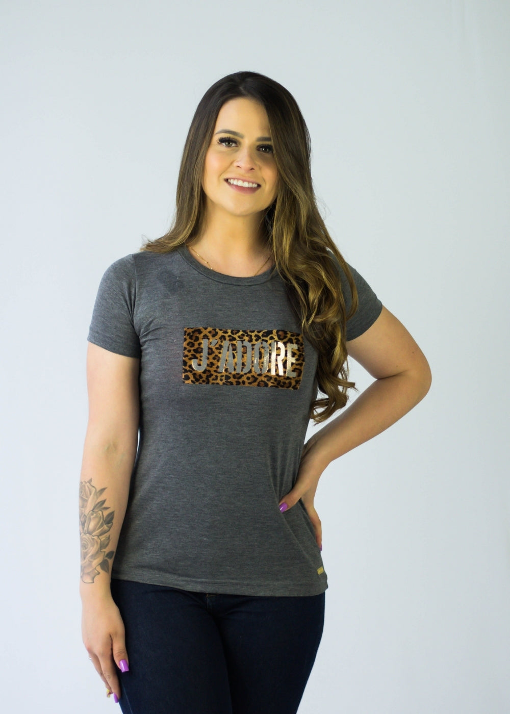 Blusa Feminina Basica Manga Curta Adulto Viscose/elastano
