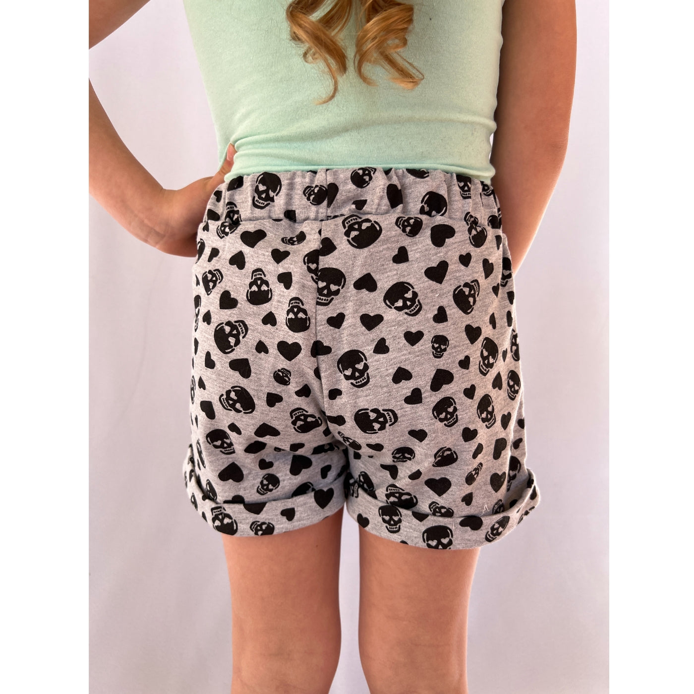 Short Saia Infantil Feminina Meninas Juvenil Moletom