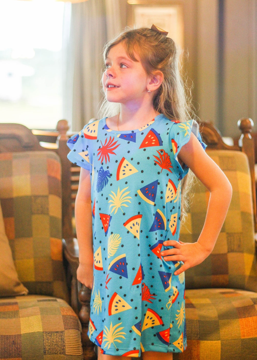 VESTIDO INFANTIL FEMININO MENINAS JUVENIL POLYESTER/ELASTANO