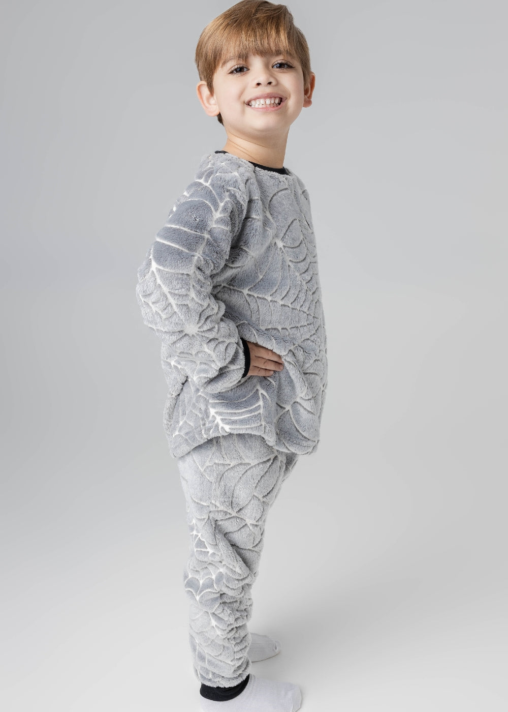 Pijama Infantil Menino Inverno Fleece Soft Longo - Novo