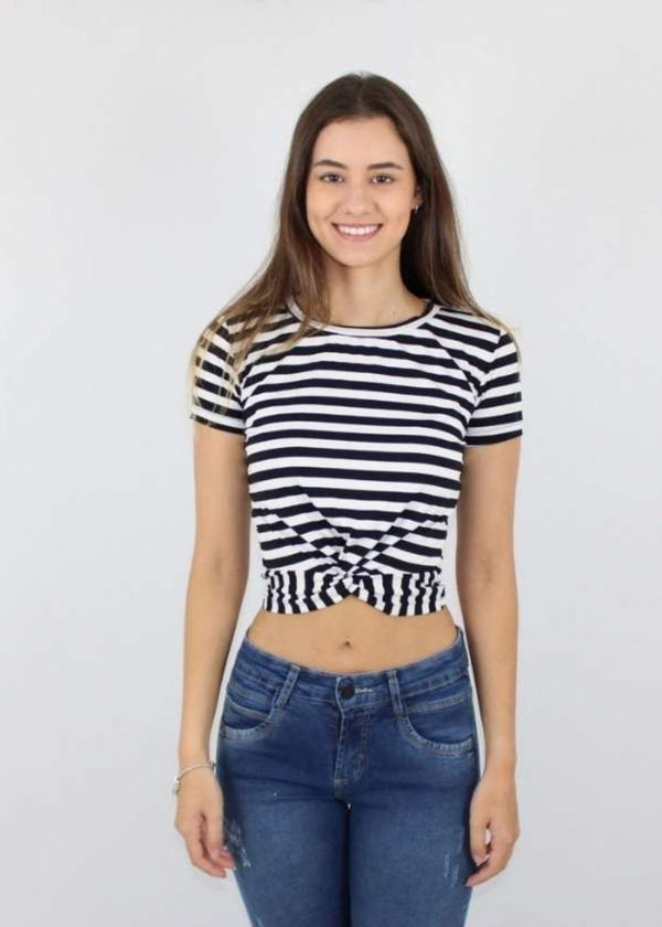 Blusa Feminina Basica Manga Curta Adulto Viscose/elastano