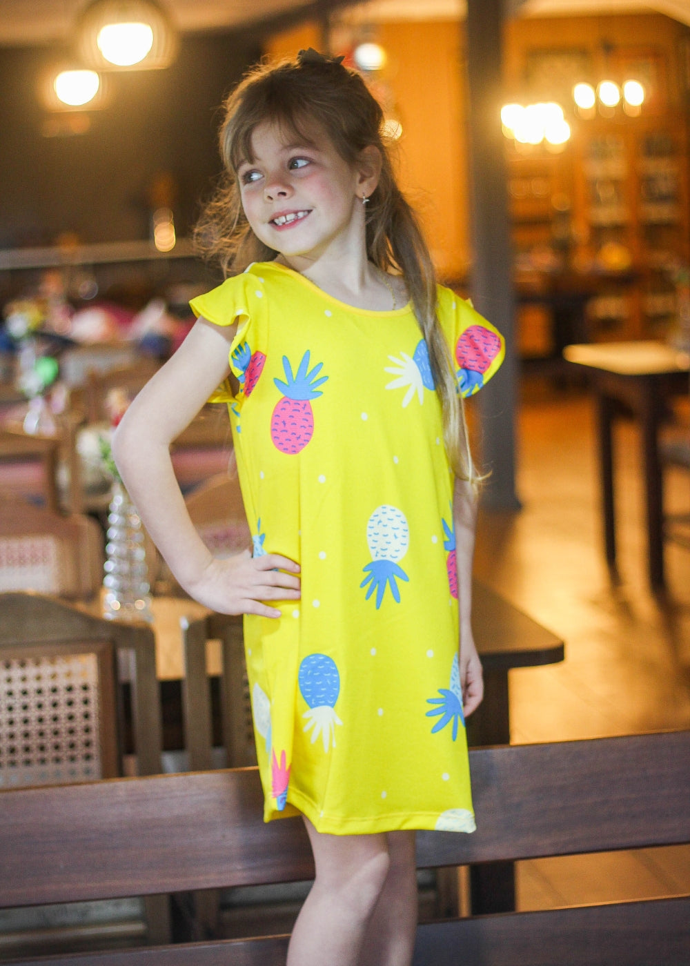 VESTIDO INFANTIL FEMININO MENINAS JUVENIL POLYESTER/ELASTANO