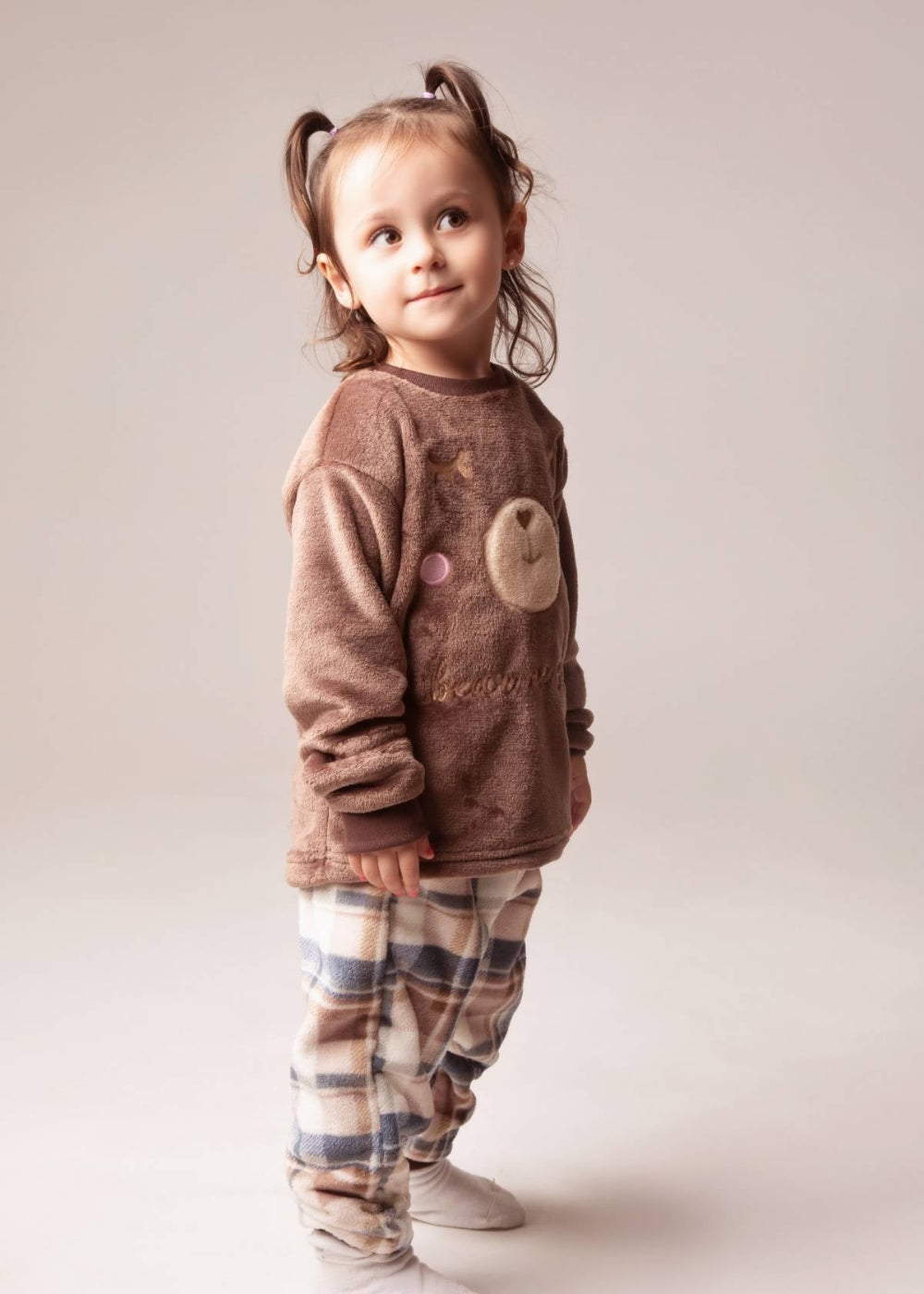 Pijama Infantil Meninas Inverno Fleece Soft Longo - Novo