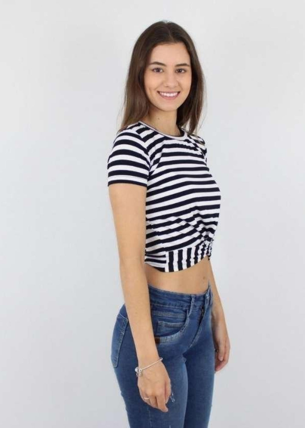 Blusa Feminina Basica Manga Curta Adulto Viscose/elastano