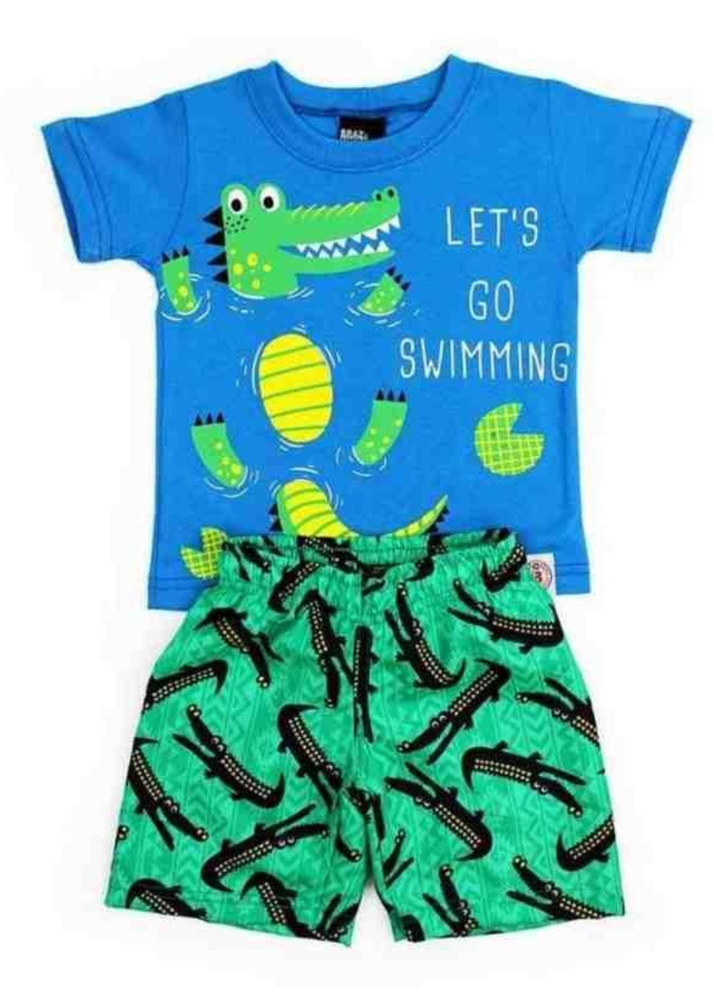Conjunto Infantil Masculino Meninos Juvenil Camiseta 100% Algodão