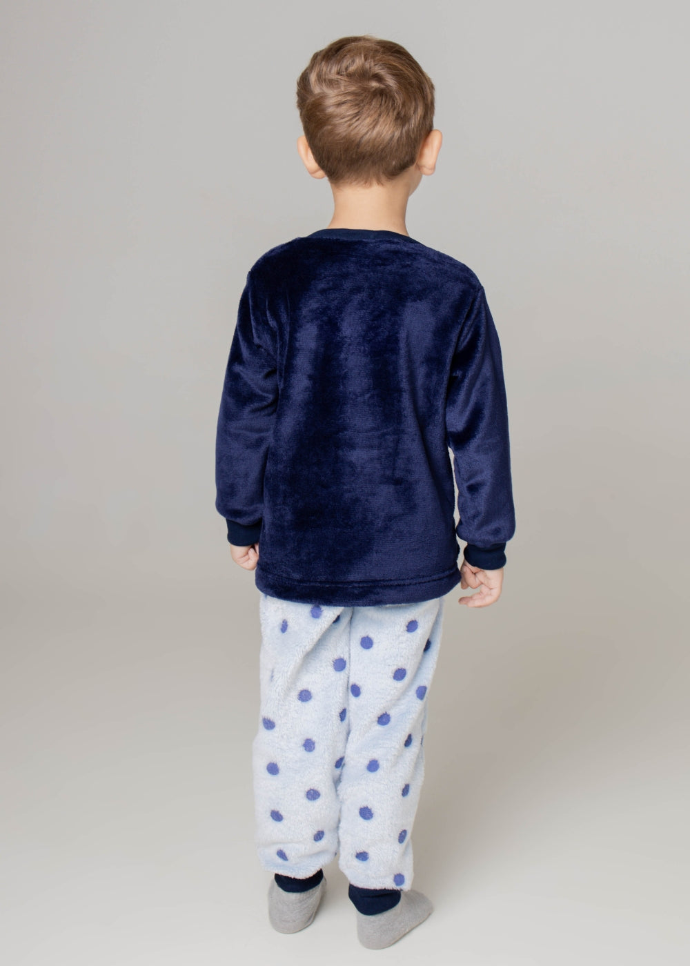Pijama Infantil Menino Inverno Fleece Soft Longo - Novo