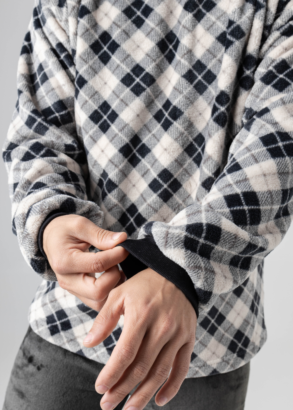 Pijama Masculino Inverno Adulto Fleece Plush Soft Quentinho.