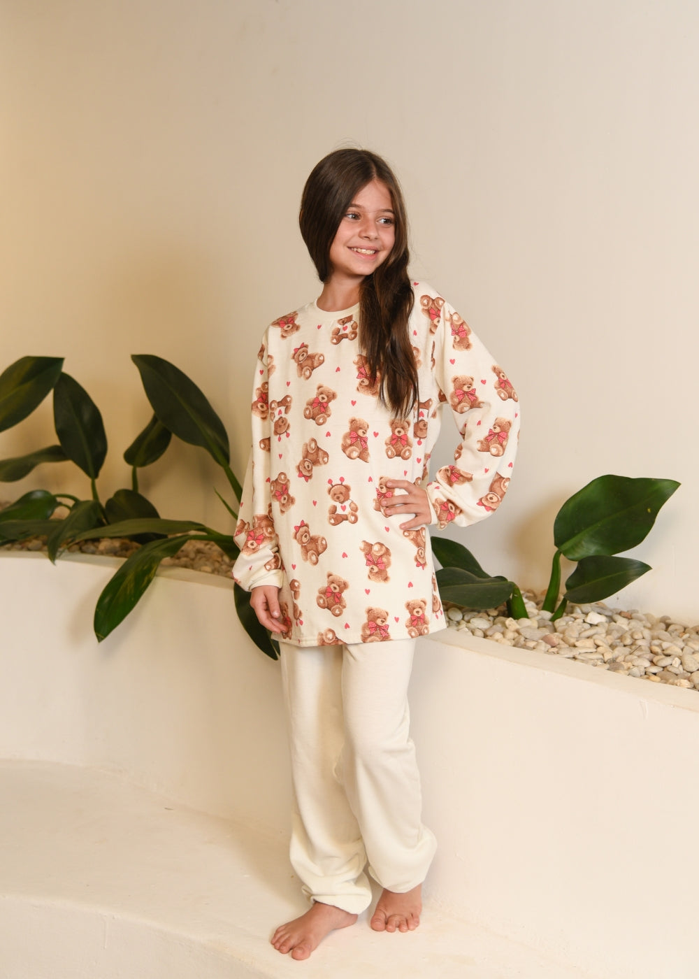 PIJAMA INFANTIL MENINAS MOLETINHO INVERNO