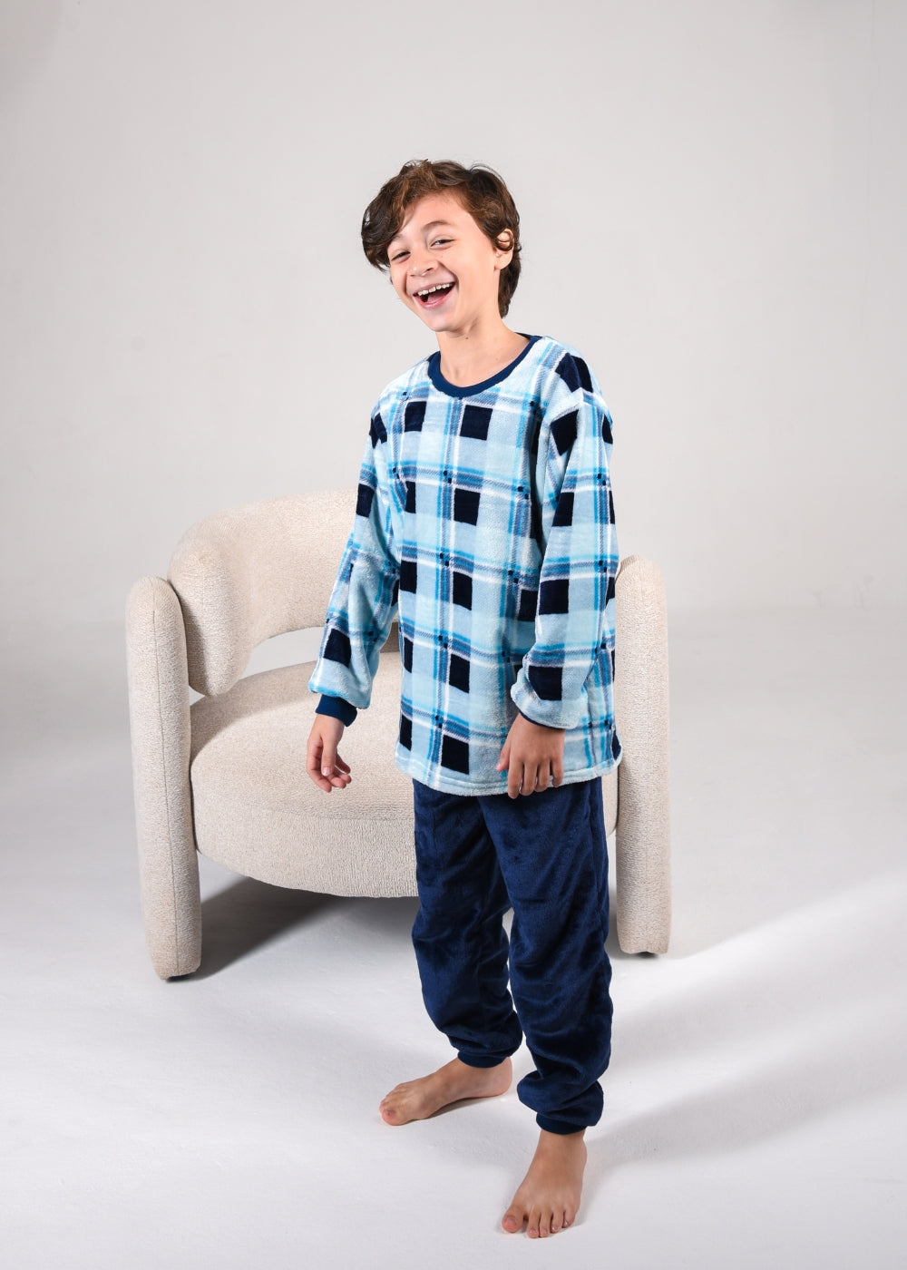 Pijama Infantil Menino Inverno Fleece Soft Longo - Novo.