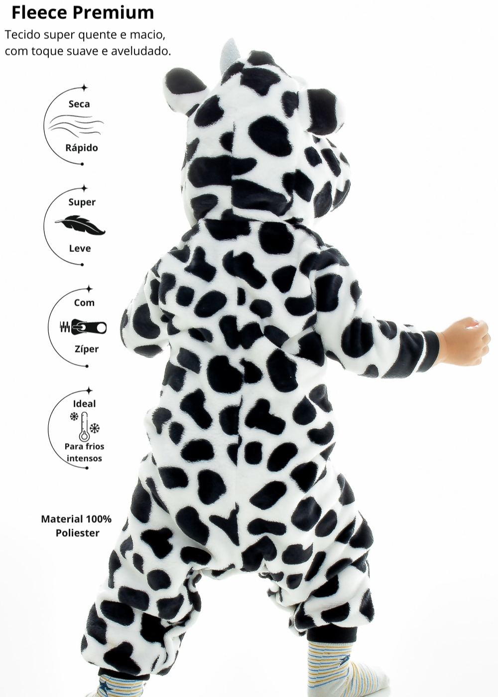 Pijama Macacao Kigurumi Infantil Fleece Inverno Soft Plush.