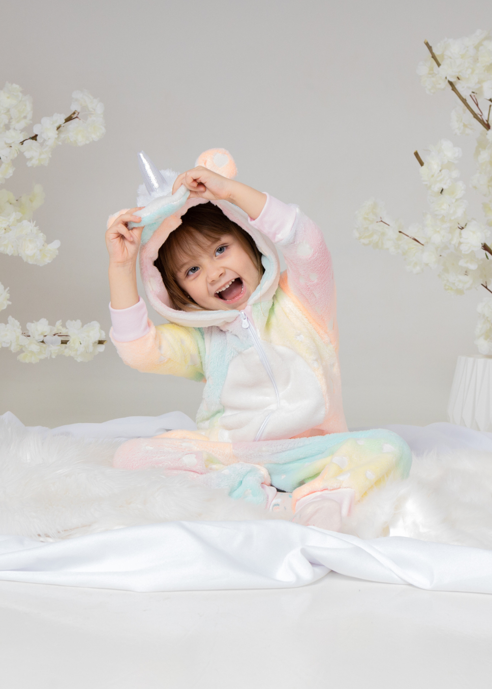 Pijama Macacao Kigurumi Infantil Fleece Inverno Soft Plush.