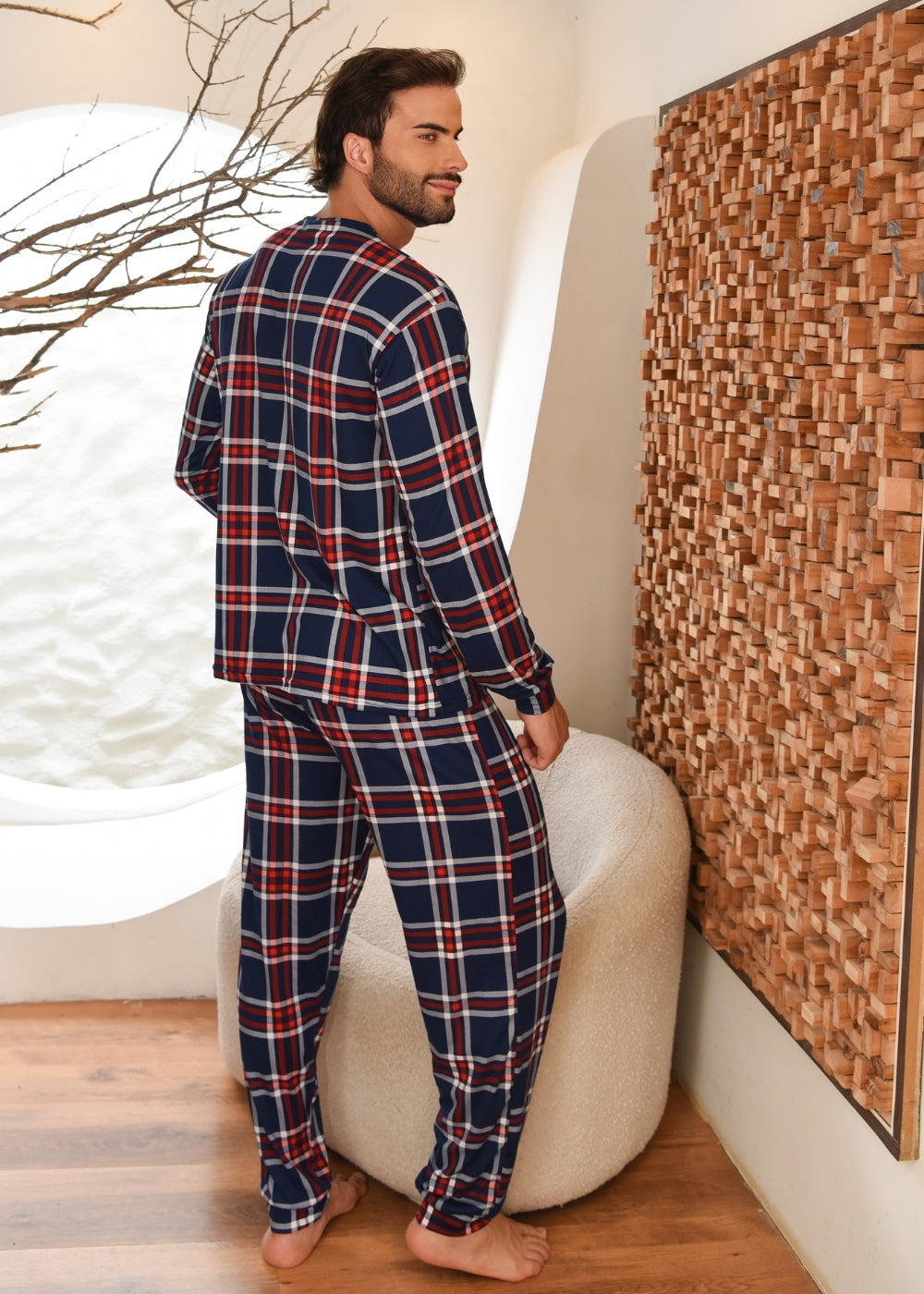 Pijama Suede Inverno Masculino Adulto