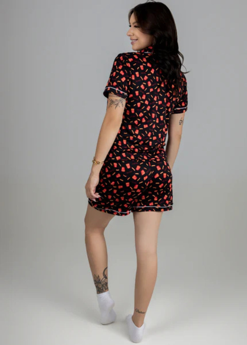 Pijama Feminino Adulto Verao Conjunto Algodão