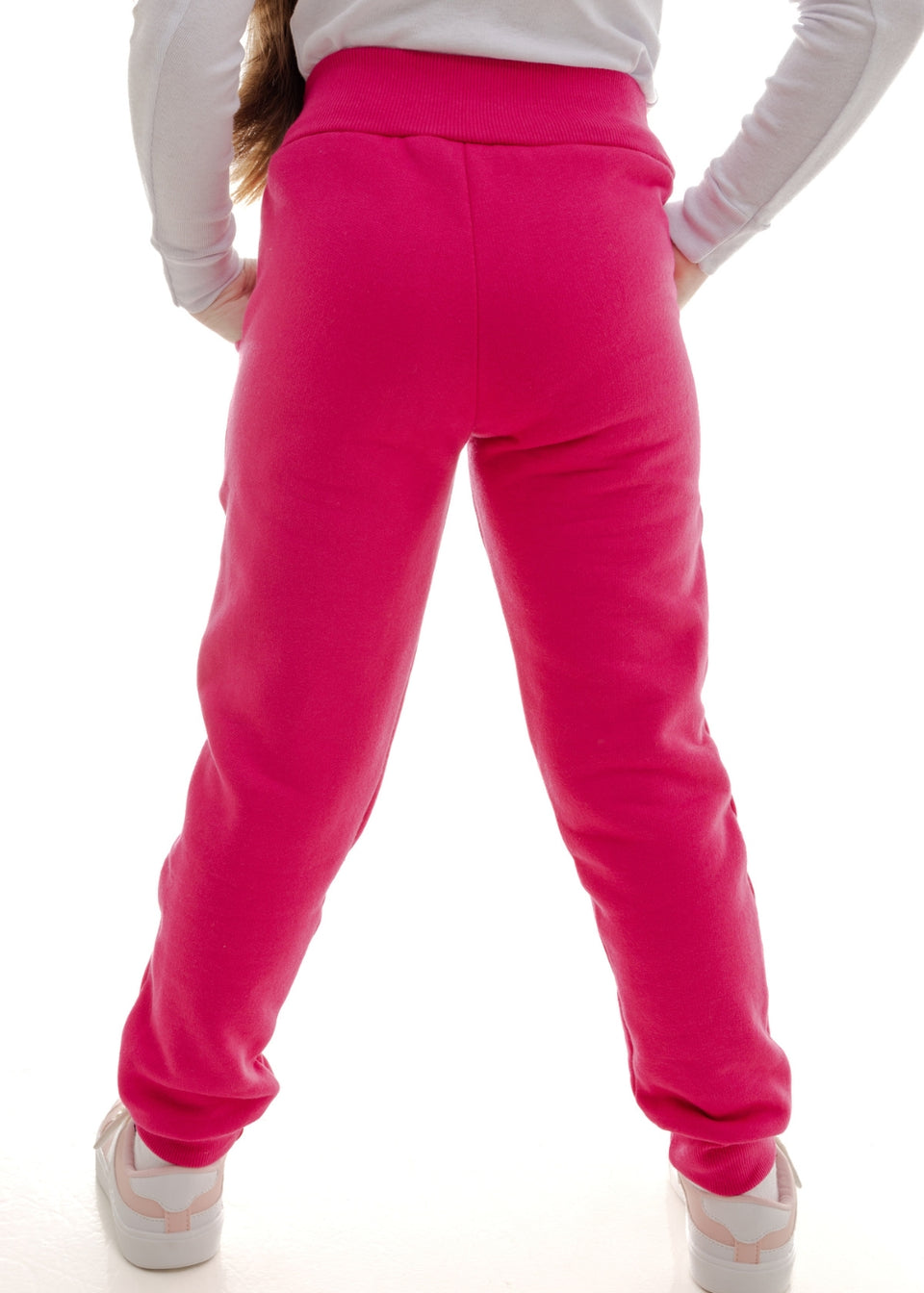Calça Moletom Feminino Infantil Menina Juvenil Quente Para O Frio