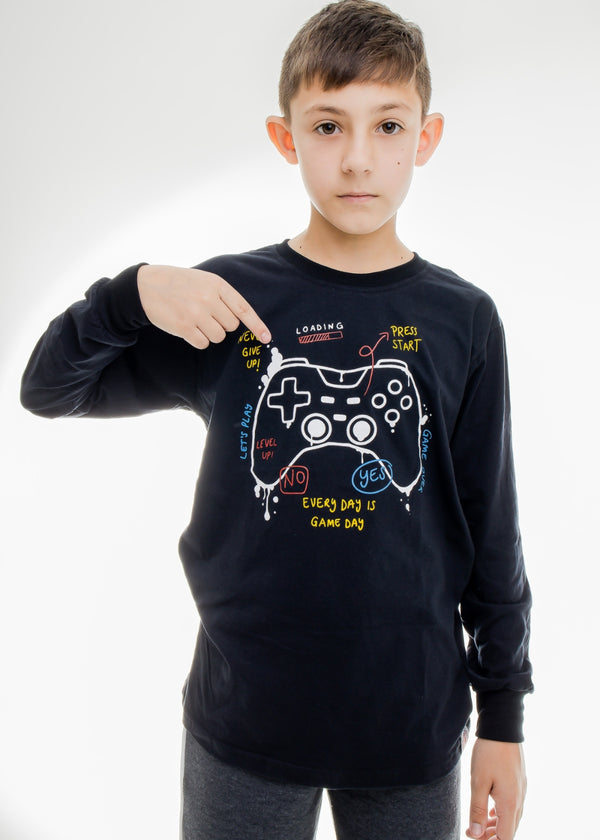 CAMISETA INFANTIL MANGA LONGA MENINO MASCULINA JUVENIL 100%ALGODÃ