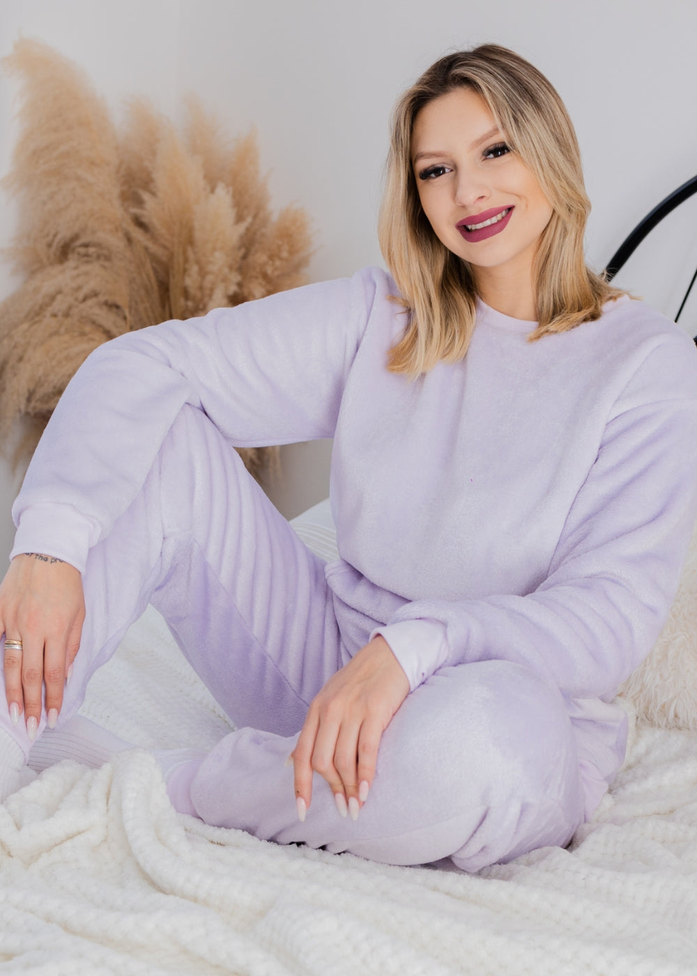 Pijama Feminino Adulto Fleece Inverno Plus Size Soft Plush Longo