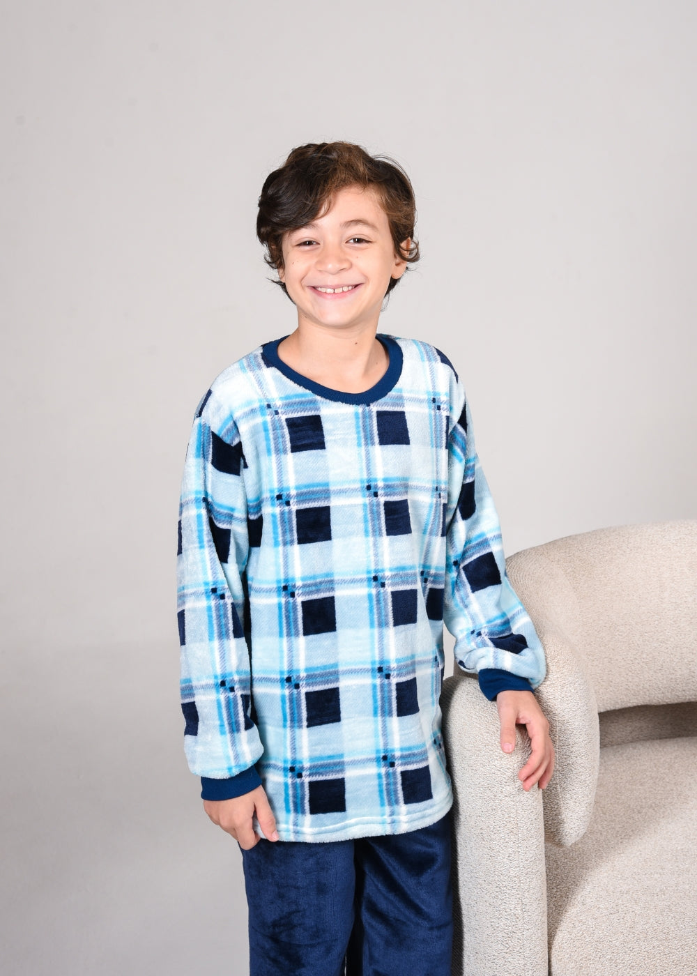 Pijama Infantil Menino Inverno Fleece Soft Longo - Novo.