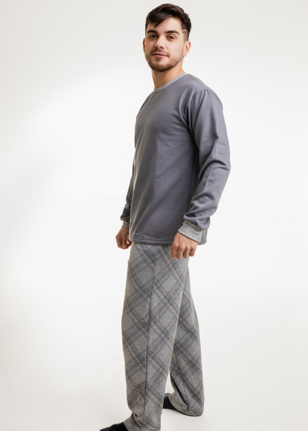Pijama Inverno Moletom Flanelado