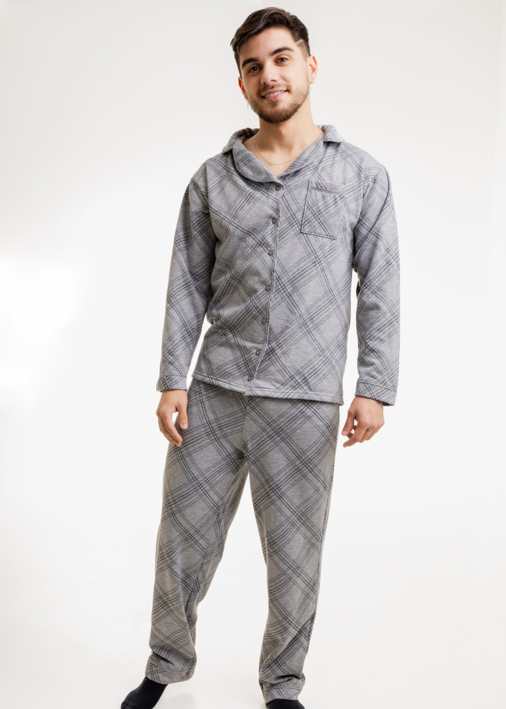 Pijama Inverno Moletom Flanelado