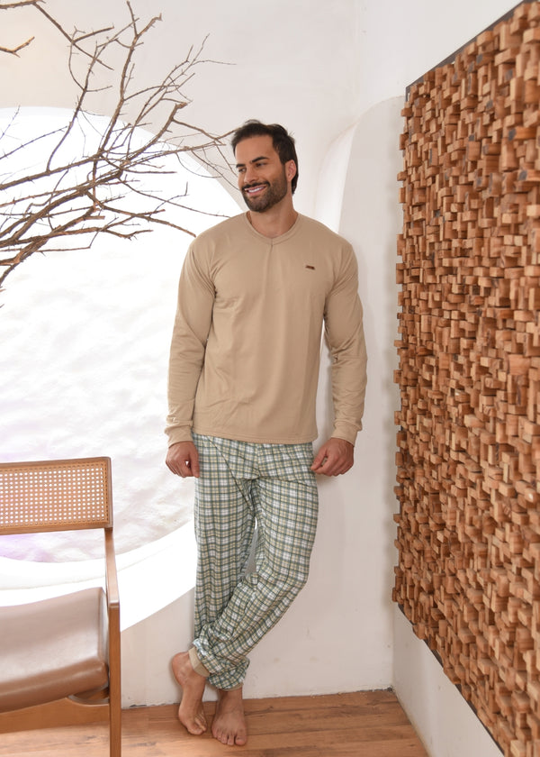 Pijama Masculino Moletinho Adulto