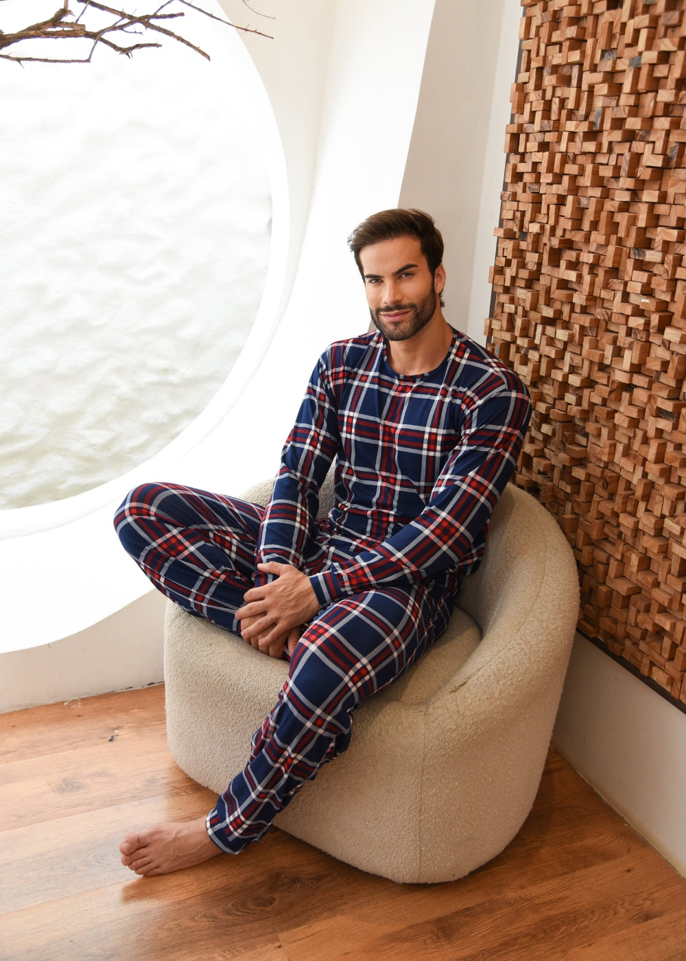 Pijama Suede Inverno Masculino Adulto