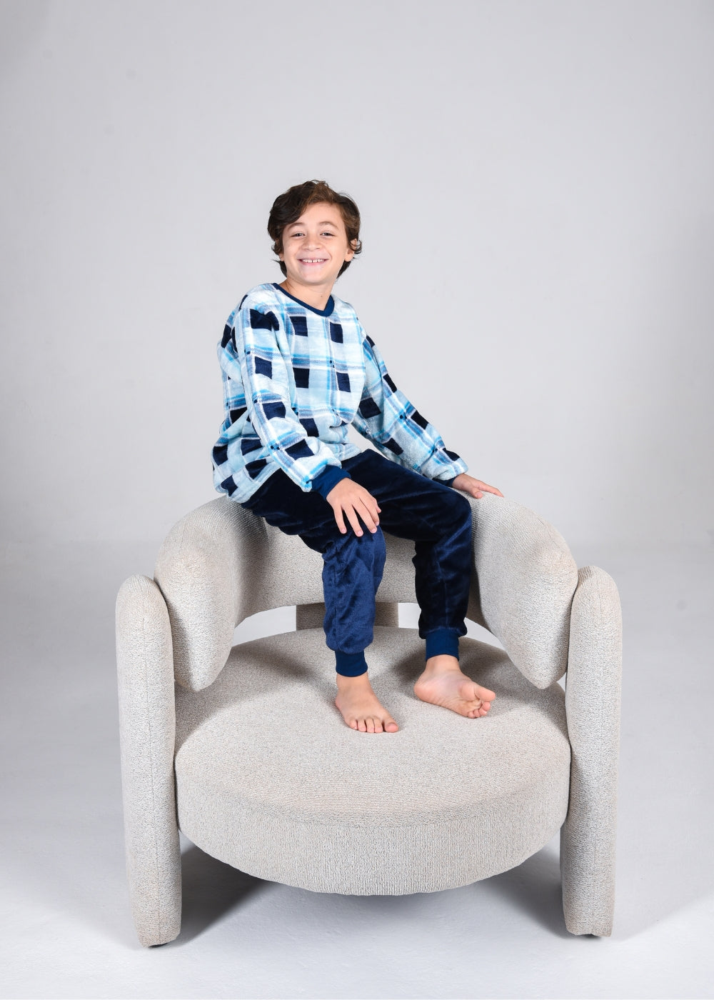 Pijama Infantil Menino Inverno Fleece Soft Longo - Novo.