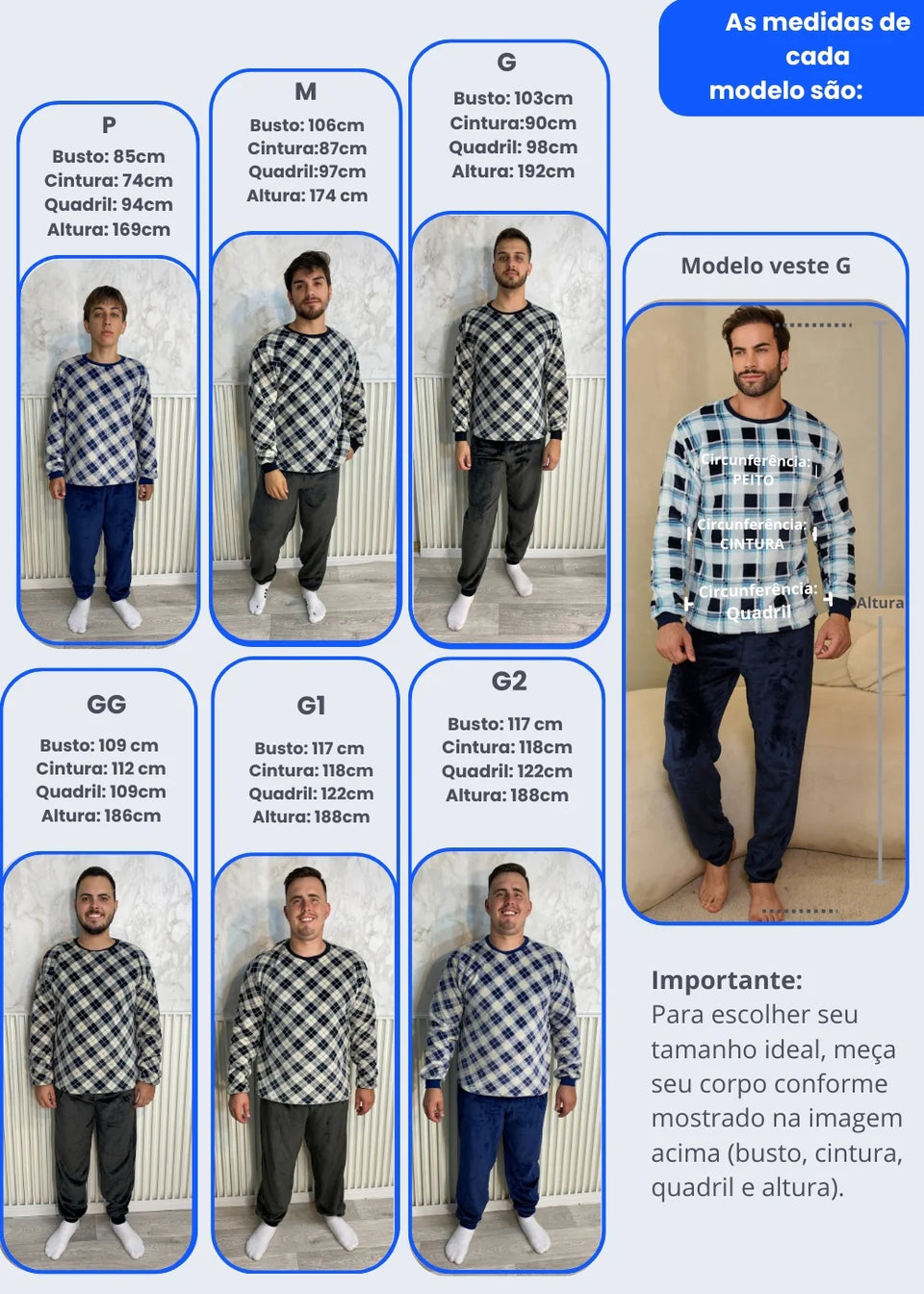 Pijama Masculino Inverno Adulto Fleece Plush Soft Quentinho New