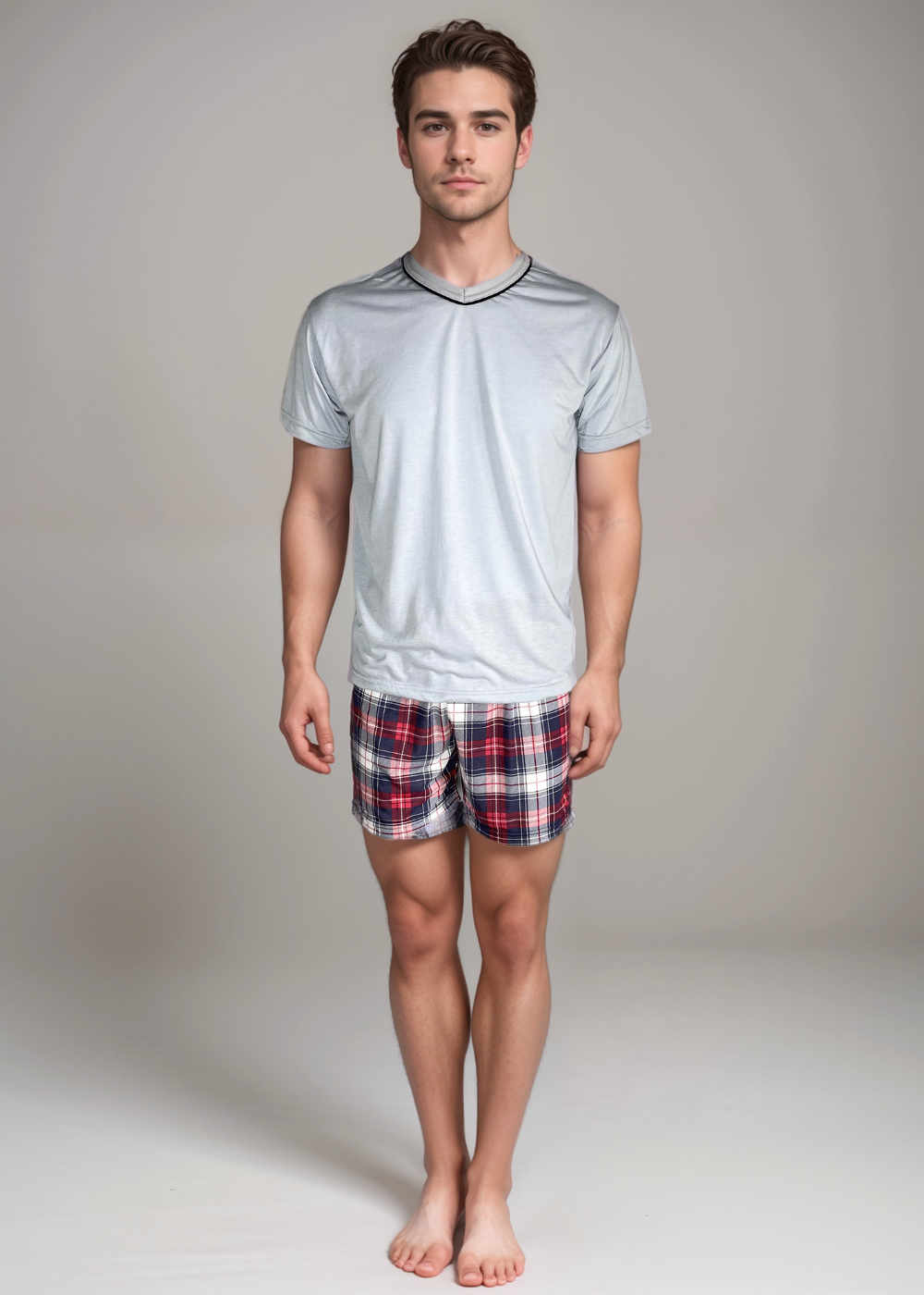 PIJAMA MASCULINO ADULTO ALGODÃO VERÃO.