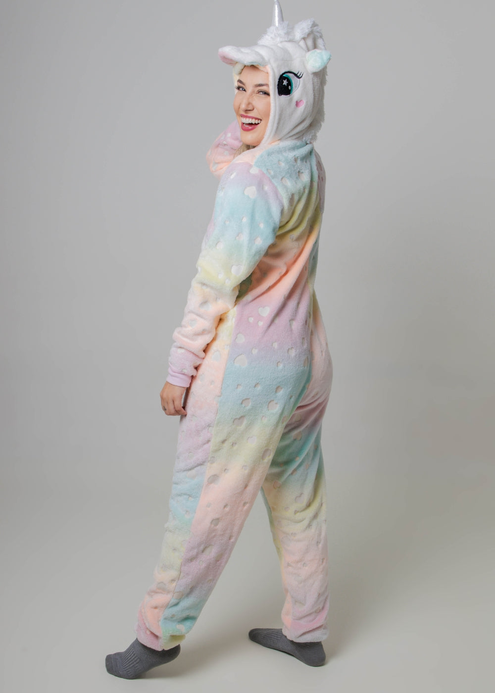 Macacão Pijama Kigurumi Adulto Feminino Fleece Soft Plush
