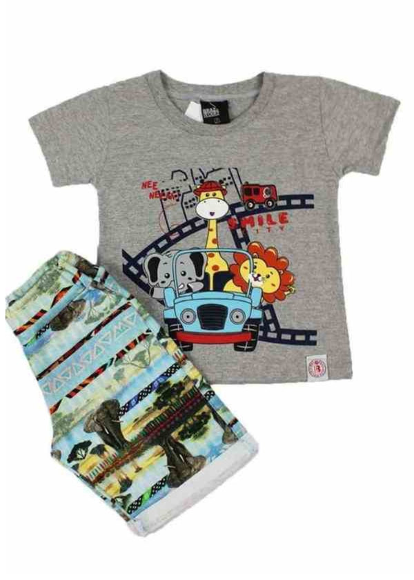 Conjunto Infantil Masculino Menino Juvenil Algodão RN A 16 Anos