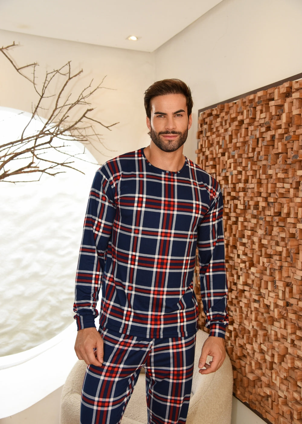 Pijama Suede Inverno Masculino Adulto