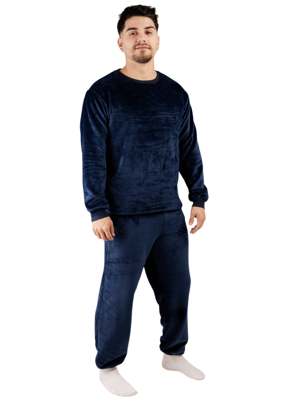Pijama Masculino Inverno Adulto Fleece Plush Soft Quentinho.