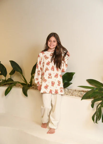 Pijama Infantil Meninas Moletinho Inverno