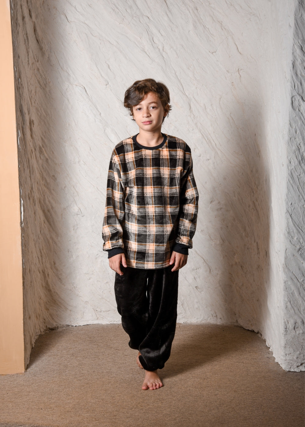 Pijama Infantil Menino Inverno Fleece Soft Longo - Novo.