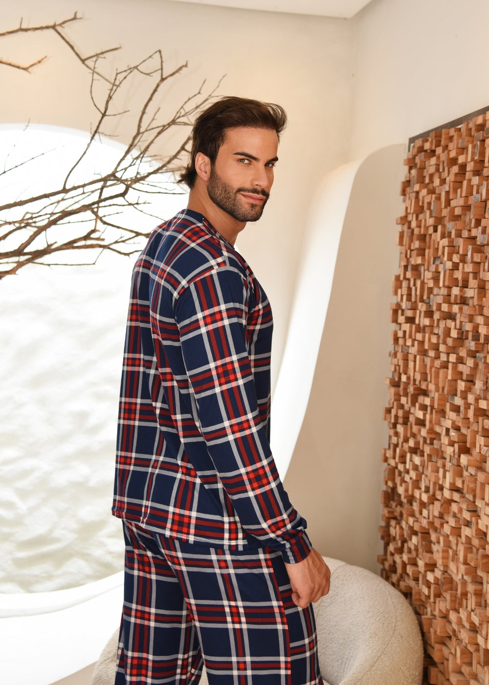 Pijama Suede Inverno Masculino Adulto