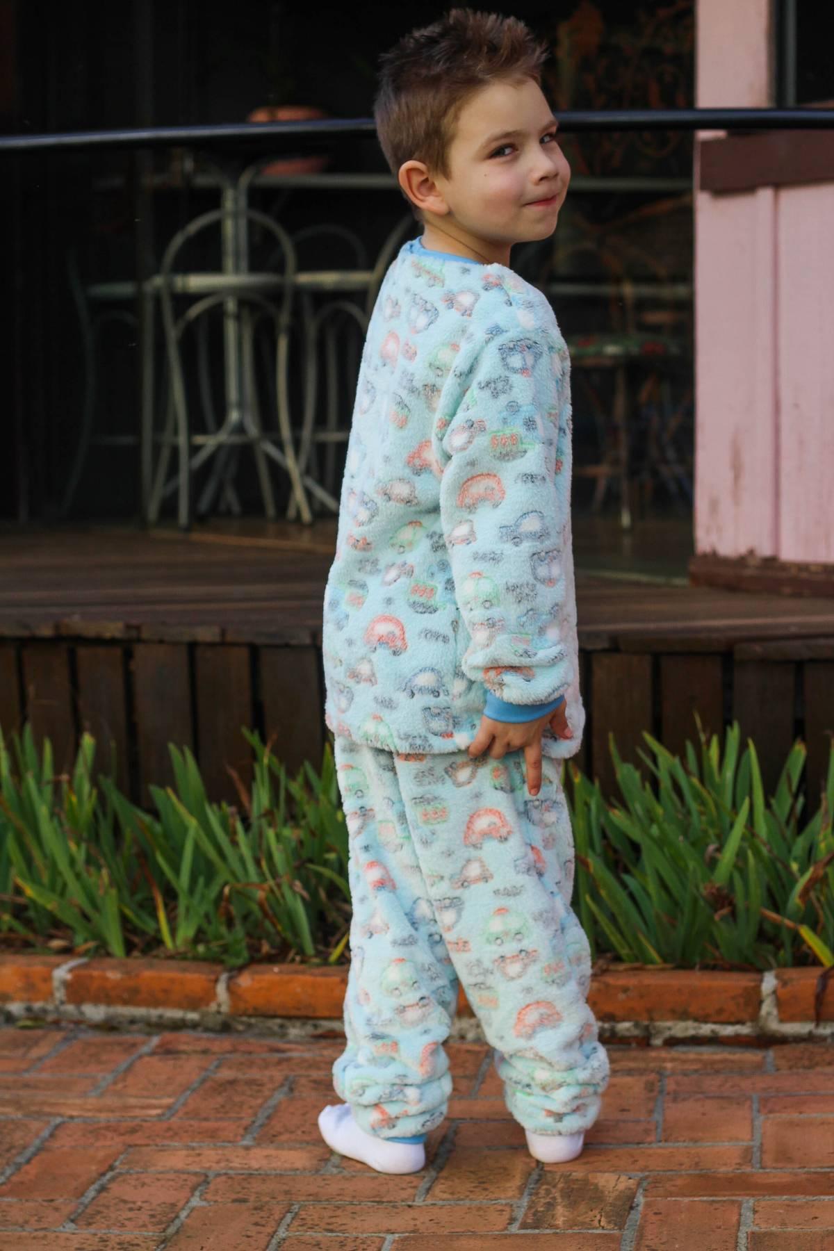 Pijama Inverno Fleece Masculino infantil