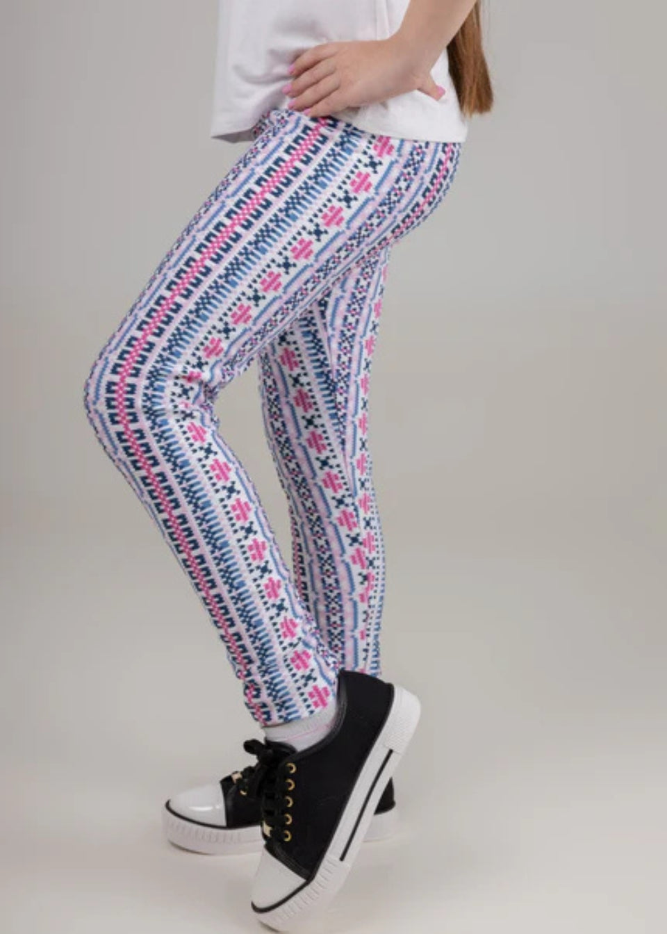 Calça Legging Infantil Feminina Meninas Juvenil Estampada Longa