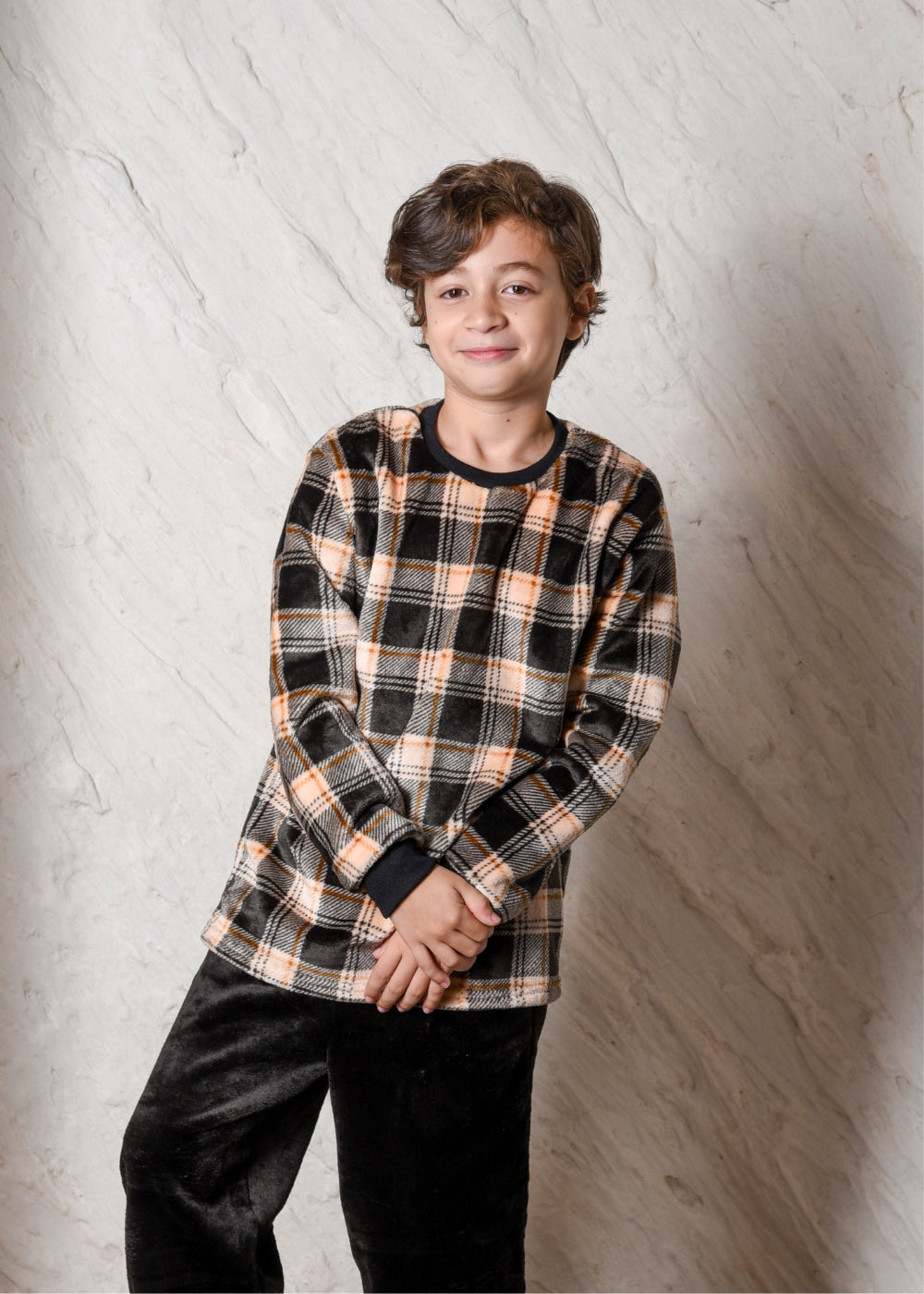 Pijama Infantil Menino Inverno Fleece Soft Longo - Novo.